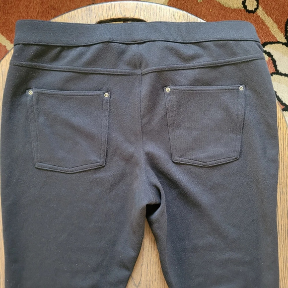 Hue Skinny Fit Sleek Ponte Black Leggings Size Women's XL - Picture 5 of 11